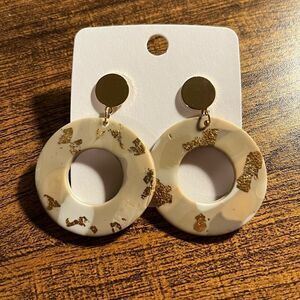 Soft Pottery Handmade Earrings
Polymer Clay Geometric Semicircle Drop earrings